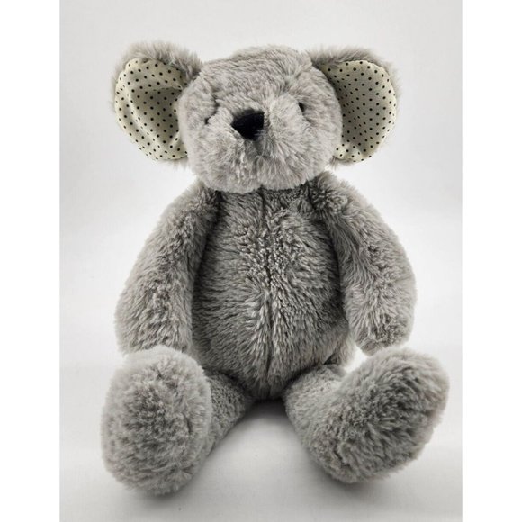 Manhattan Toy Company Mouse Plush 14" Stuffed Animal White Polka Dot Ears 2020 - Picture 1 of 10